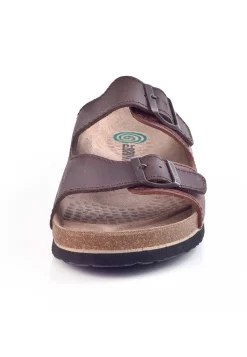 Herren Die moderne Hausfrau BONILLO Pantoletten braun