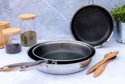 Die moderne Hausfrau Bratpfanne, Edelstahl Hestia 1 x Pfanne