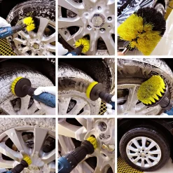 Die moderne Hausfrau Bürstenaufsatz Bohrmaschine, 4-teilig