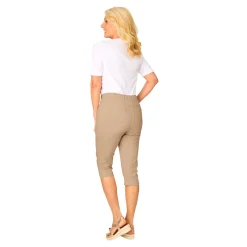 Damen Die moderne Hausfrau Capri-Schlupfjeans „Dunja“ beige