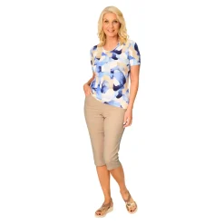 Damen Die moderne Hausfrau Capri-Schlupfjeans „Dunja“ beige