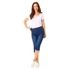 Damen Die moderne Hausfrau Capri-Schlupfjeans „Dunja“ dunkelblau