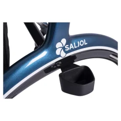 Die moderne Hausfrau Carbon Rollator inklusive Tasche, faltbar Midnight Blue