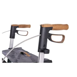 Die moderne Hausfrau Carbon Rollator inklusive Tasche, faltbar Midnight Blue