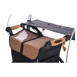 Die moderne Hausfrau Carbon Rollator inklusive Tasche, faltbar Midnight Blue