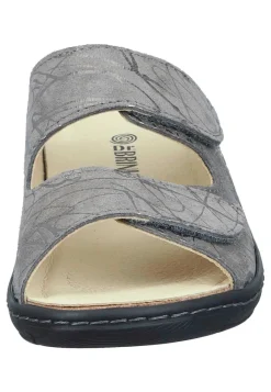 Damen Die moderne Hausfrau CHELVA Pantoletten grau