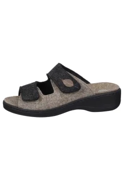 Damen Die moderne Hausfrau CHELVA HOME Hausschuhe braun