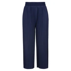 Damen Die moderne Hausfrau Culotte-Plisseehose „Sonja“ navy