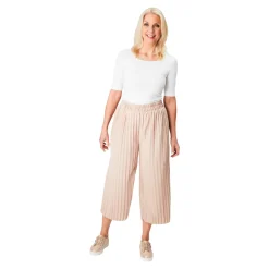 Damen Die moderne Hausfrau Culotte-Plisseehose "Sonja" beige
