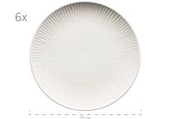 Die moderne Hausfrau Dalia Tafelservice, Porzellan Weiß