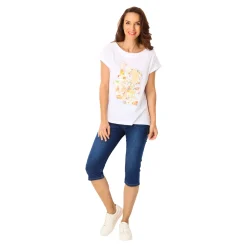 Damen Die moderne Hausfrau Damen Baumwoll-T-Shirt „Love“