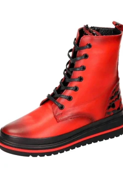 Damen Die moderne Hausfrau Damen Stiefeletten rot
