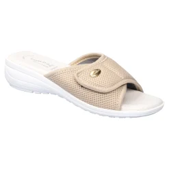 Damen Die moderne Hausfrau Damen-Pantolette „La Spezia“ beige