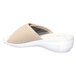 Damen Die moderne Hausfrau Damen-Pantolette „La Spezia“ beige