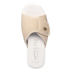 Damen Die moderne Hausfrau Damen-Pantolette „La Spezia“ beige