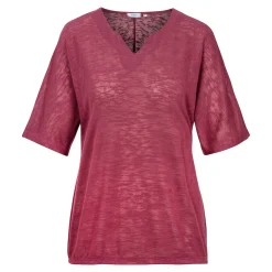 Damen Die moderne Hausfrau Damen-Shirt „Leinenoptik“