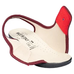 Damen Die moderne Hausfrau Damen-Softschuh "Turin" rot