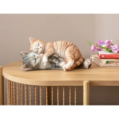 Die moderne Hausfrau Dekofigur "Schmuse-Katzen"