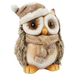 Die moderne Hausfrau Dekofigur Wintereule "Frostl"