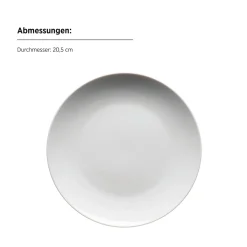 Die moderne Hausfrau Dessertteller, Porzellan Barca