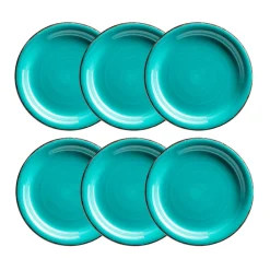 Die moderne Hausfrau Dessertteller-Set, Steingut LUMACA Laguna