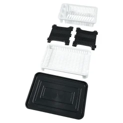 Die moderne Hausfrau Doppelstöckiges Abtropfgestell