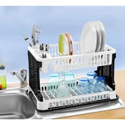 Die moderne Hausfrau Doppelstöckiges Abtropfgestell