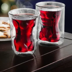 Die moderne Hausfrau Doppelwandiges Glas, 160 ml Sixpack