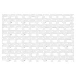 Die moderne Hausfrau Duschmatte weiß