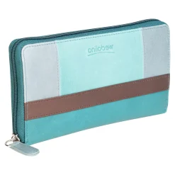 Damen Die moderne Hausfrau Echtleder-Geldbörse „multicolor“