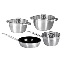 Die moderne Hausfrau Edelstahl -Topfset "Expert", 7-teilig