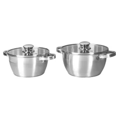 Die moderne Hausfrau Edelstahl -Topfset 