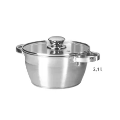 Die moderne Hausfrau Edelstahl -Topfset 