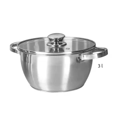 Die moderne Hausfrau Edelstahl -Topfset 