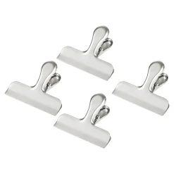 Die moderne Hausfrau Edelstahl Verschlussclips "XXL", 4 Stück