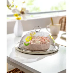 Die moderne Hausfrau Edelstahl-Abdeckhaube „Sonnenblume“