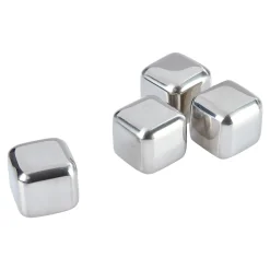 Die moderne Hausfrau Edelstahl-Eiswürfel, 4 Stück