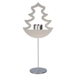 Die moderne Hausfrau Edelstahl-Teelichthalter "Stern" Tanne