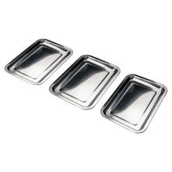 Die moderne Hausfrau Edelstahl-Wannen-Set, 3 Stück