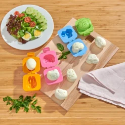 Die moderne Hausfrau Eierformer, 2 Stück Hase & Bär