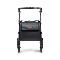 Die moderne Hausfrau Einkaufsrollator Rollz Flex mit Sitz und Tasche, faltbar Dark Purple