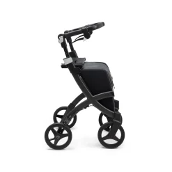 Die moderne Hausfrau Einkaufsrollator Rollz Flex mit Sitz und Tasche, faltbar Matt Black