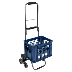 Die moderne Hausfrau Einkaufs-Treppentrolley „Hugo“ mit Klappfunktion