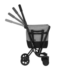 Die moderne Hausfrau Einkaufstrolley EASY GO Fresh grau-schwarz