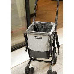 Die moderne Hausfrau Einkaufstrolley EASY GO Fresh grau-schwarz