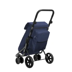 Die moderne Hausfrau Einkaufstrolley GO PLUS PREMIUM blau