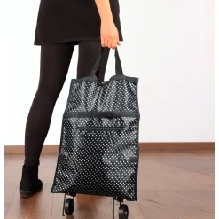 Die moderne Hausfrau Einkaufstrolley mit Punkten Muster