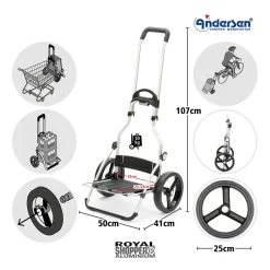 Die moderne Hausfrau Einkaufstrolley Royal Shopper Tango