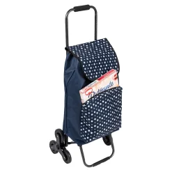 Die moderne Hausfrau Einkaufstrolley „Treppensteiger Punkte“ 2.0