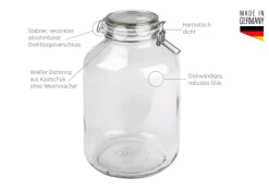 Die moderne Hausfrau Einmachglas 4,8 l GOTHIKA 6 x Einmachglas